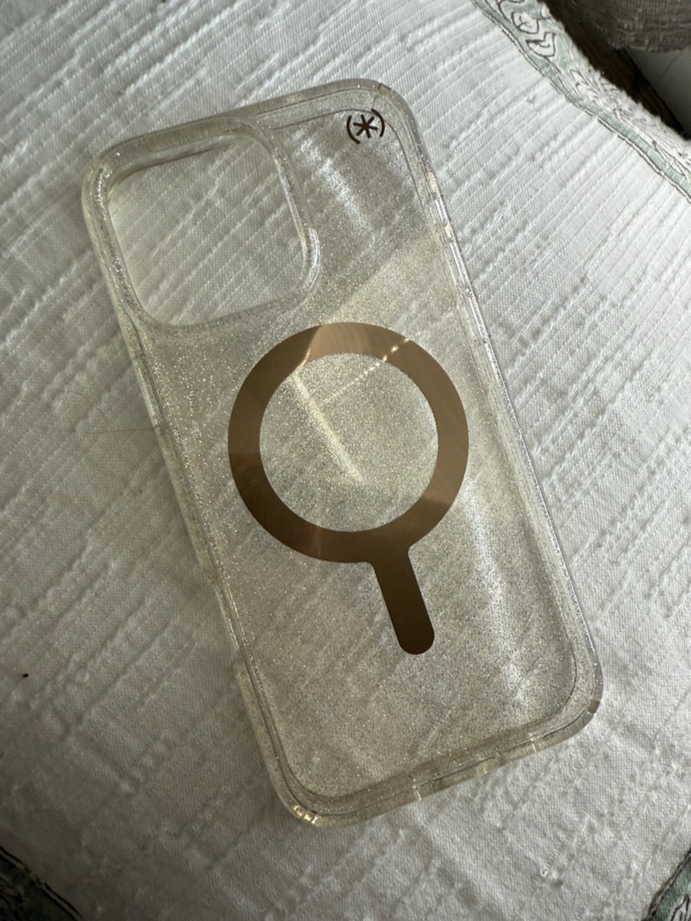 speck Clear Glitter MagSafe Case iPhone 16pro max - Picture 2 of 2